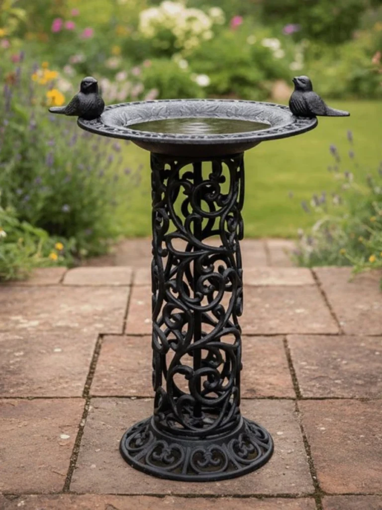 Heavy Black Wrought Iron Archway Rings