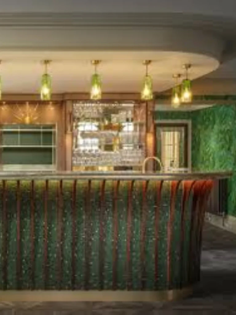 Heavy Blown Emerald Green Glass Beverage Bars