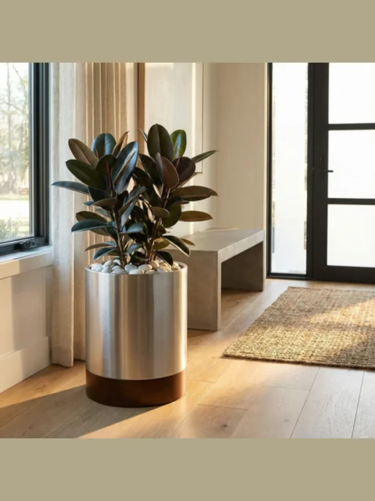 Heavy Gauge Weatherproof Metal Rail Planters