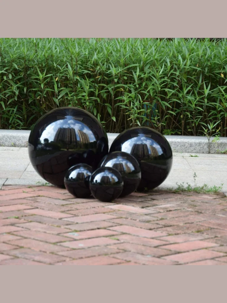 Heavy Polished Black Alabaster Ground Spheres