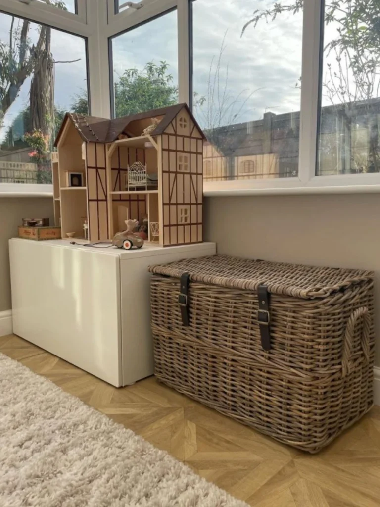 Heavy Resin Wicker Toy Storage Chests