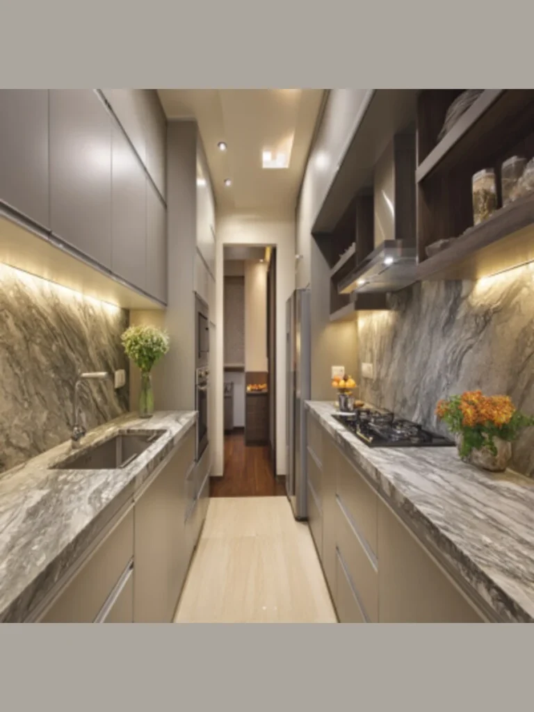 Heavy Veined Warm Travertine Stone Countertops