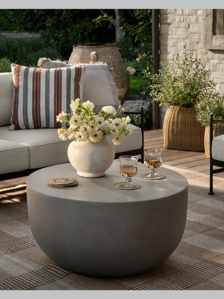 Heavy Weighted Composite Stone Planter Pots
