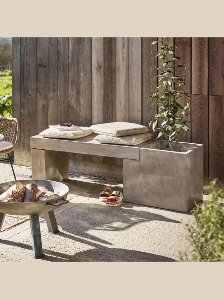 Heavy Weighted Composite Stone Planter Pots