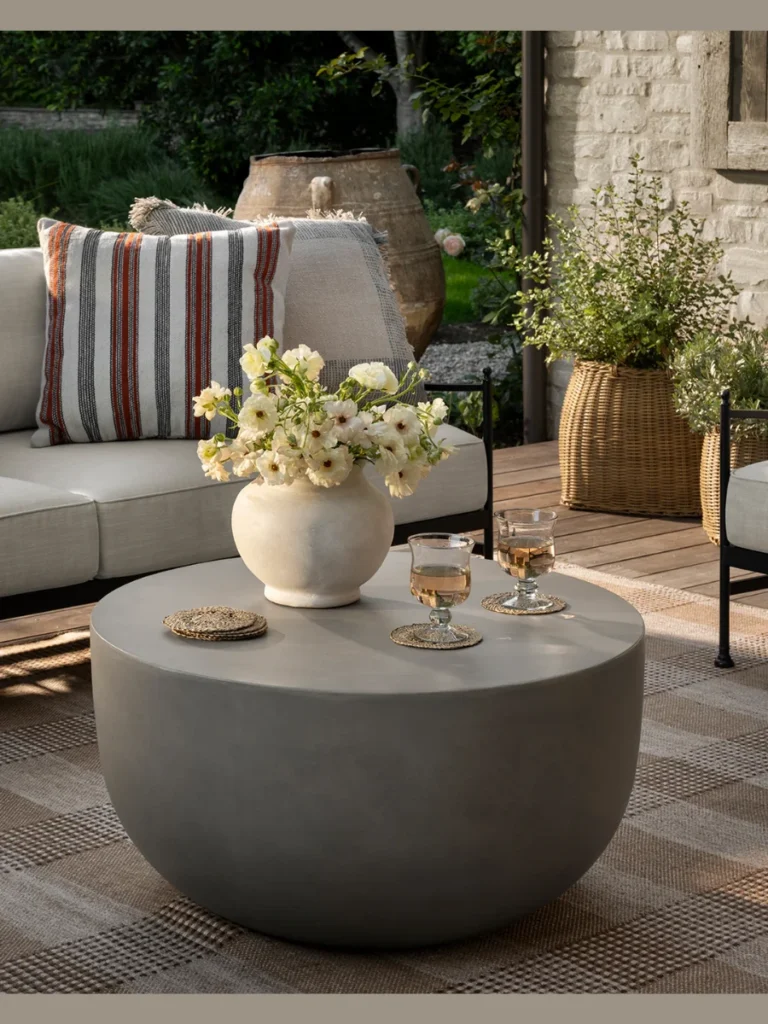 Heavy Weighted Composite Stone Planter Pots