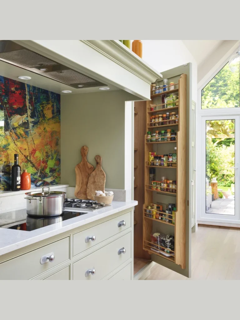 Hidden Slide Out Vertical Double Tier Seasoning Drawers