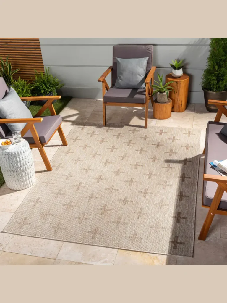 High Density Woven Neutral Performance Area Rugs