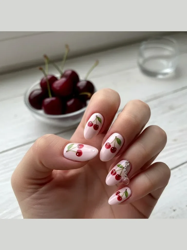 High-Gloss Retro Cherry Charms