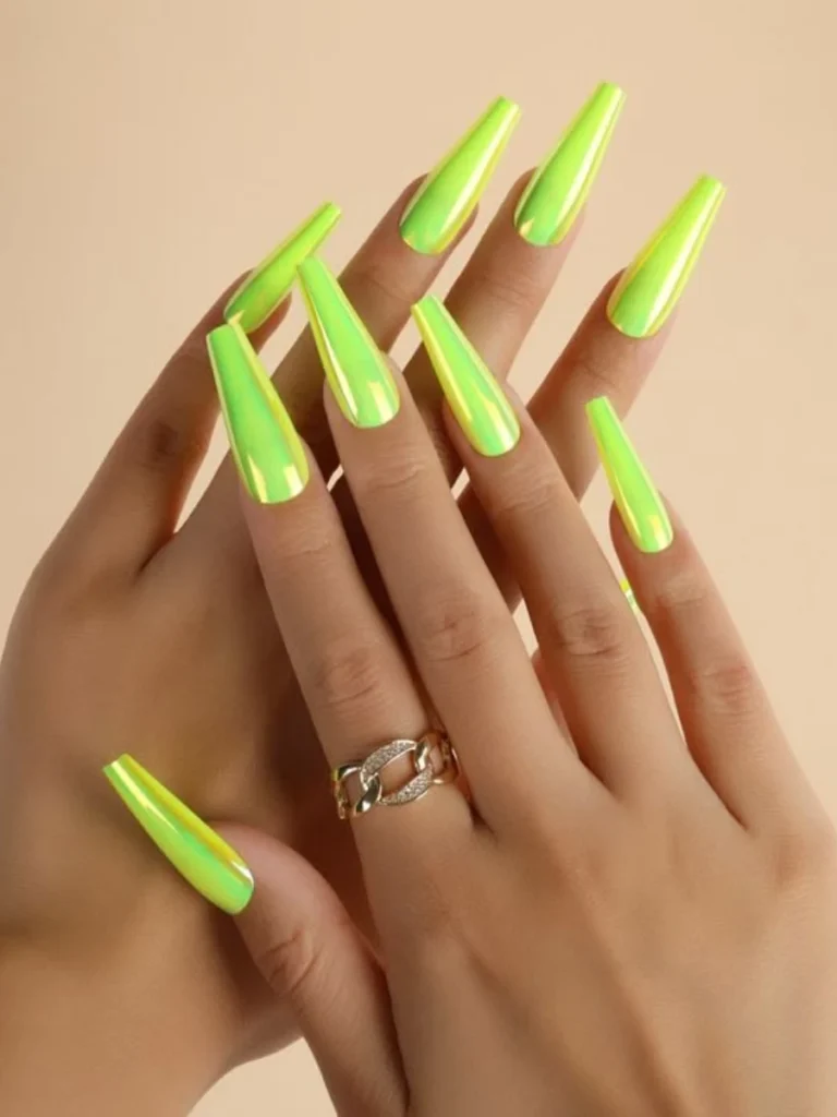 Holographic Neon Lemon Chrome Shields