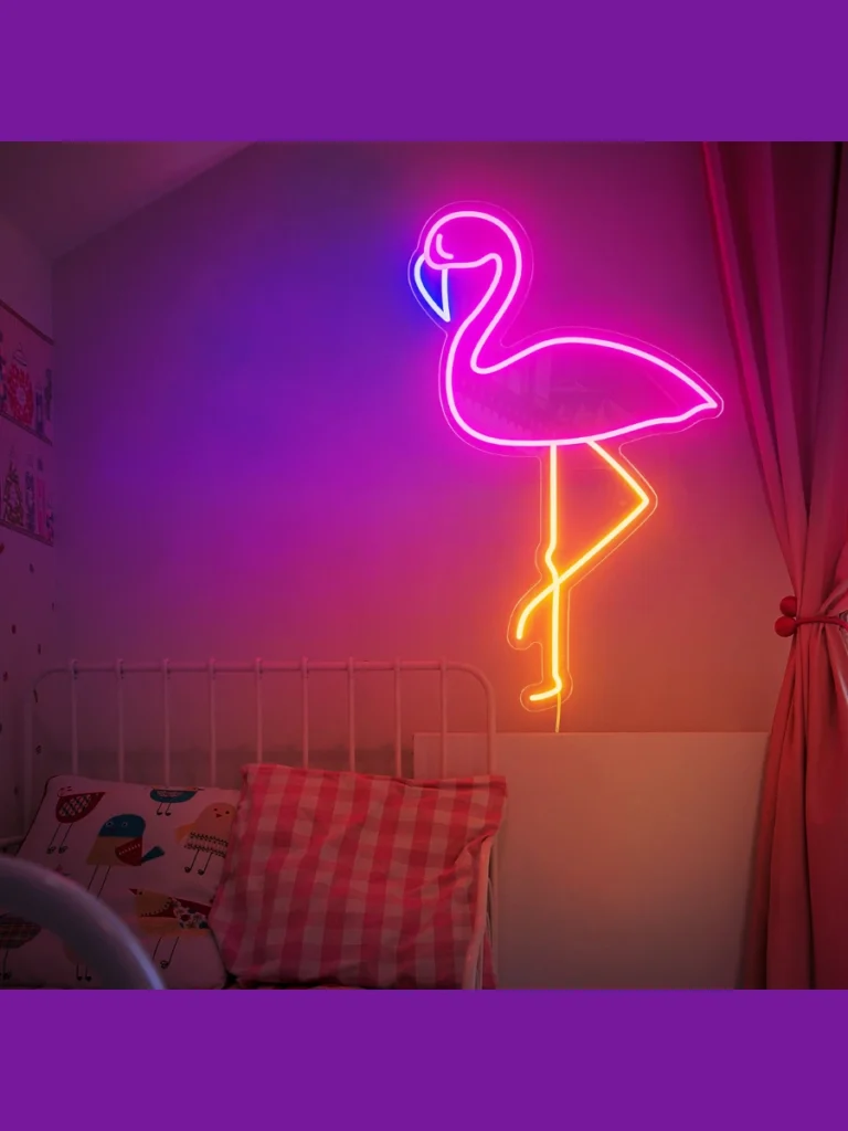 Hot Pink Flamingo Silicone LED Signboards