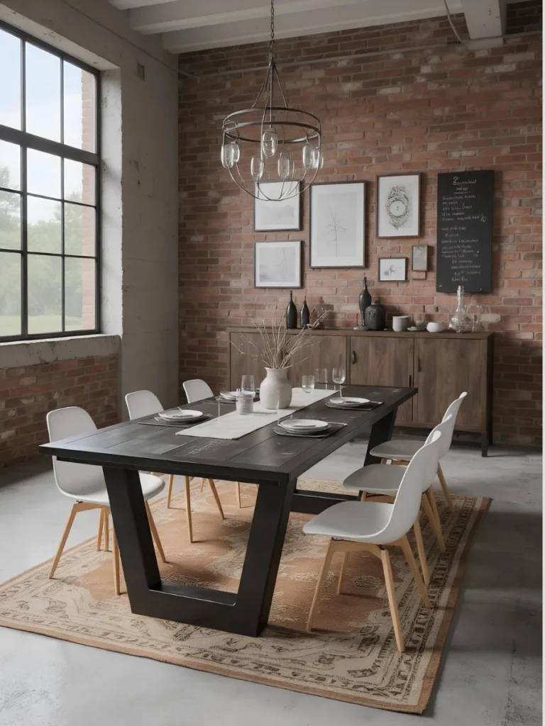 Industrial Iron Frame Tables For Sharp Contrast