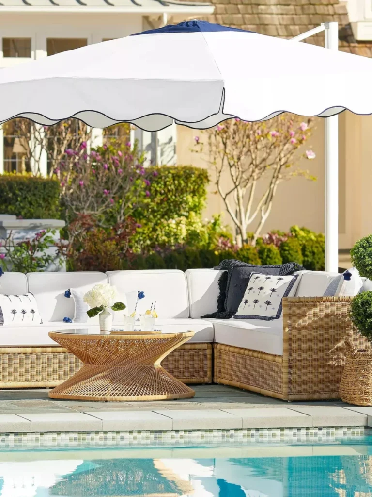 Install a Large Cantilever Umbrella for Flexible Shared Shade