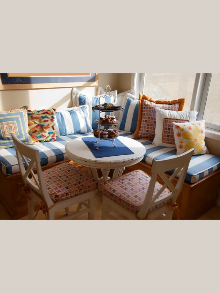 Textured Bohemian Throw Pillow Groupings with Linen Casings