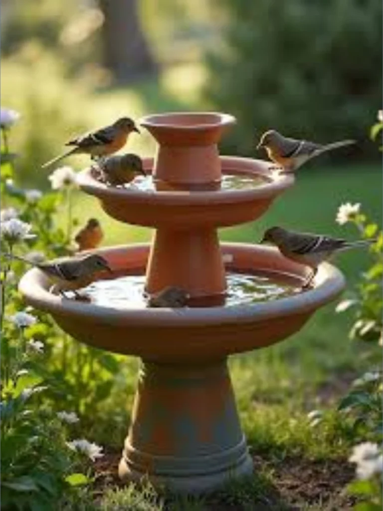 Inverted Terracotta Flower Pot Pedestals