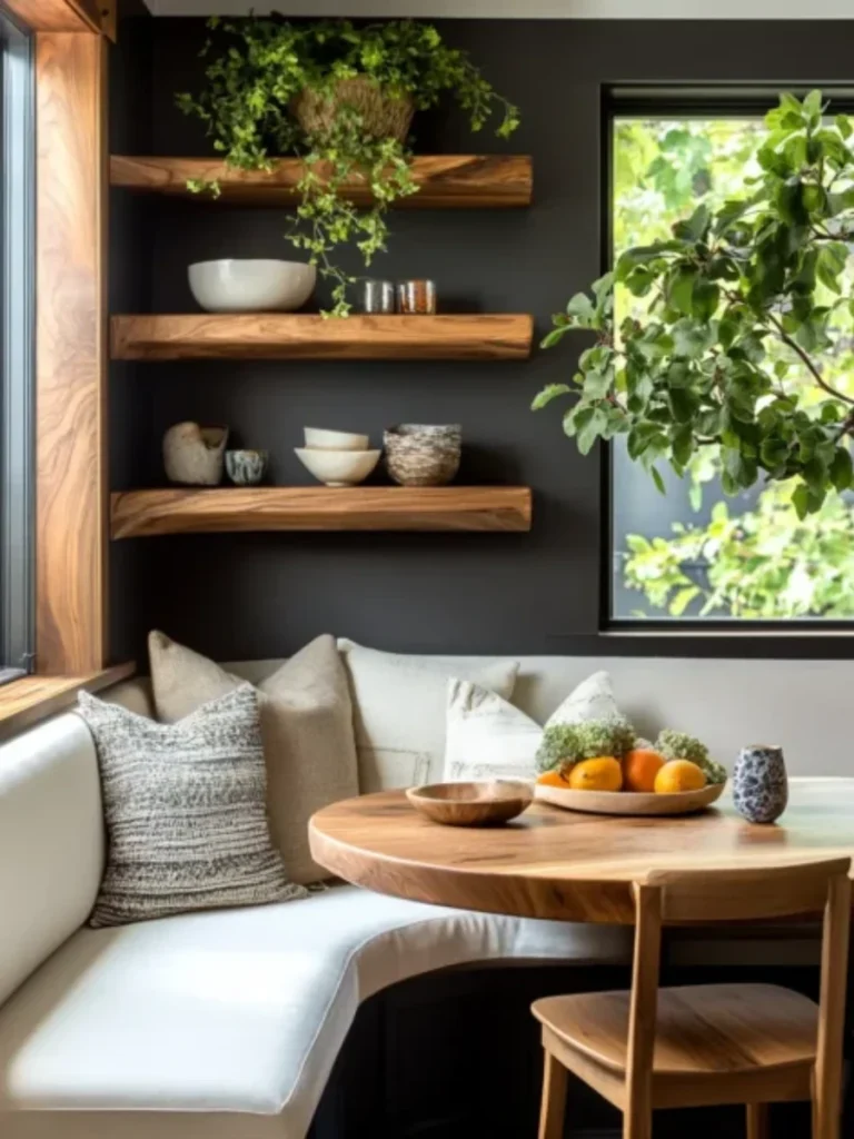 L Shaped Floating Ledge Shelves for Mug Displays