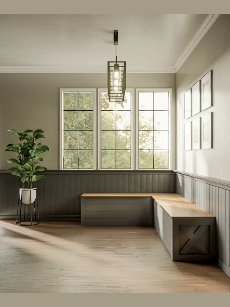 L Shaped Freestanding Corner Bench Configurations