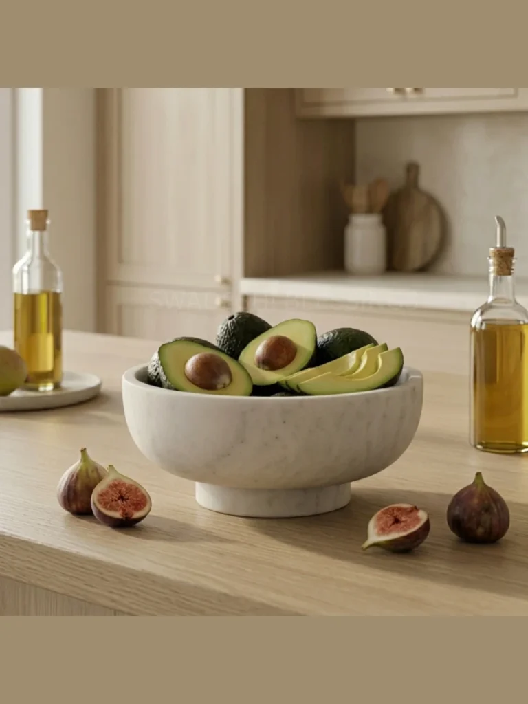Large Hand Chiseled Stone Lifestyle Fruit Bowls