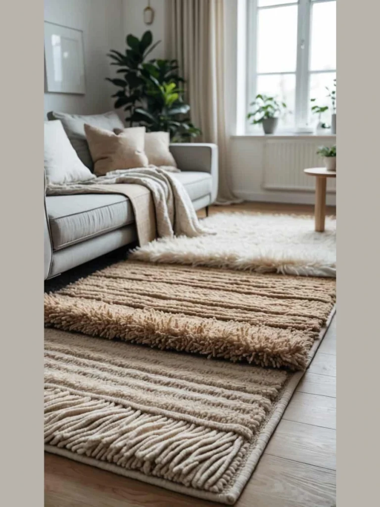 Layer Woven Jute Rugs Over Hardwood Floors