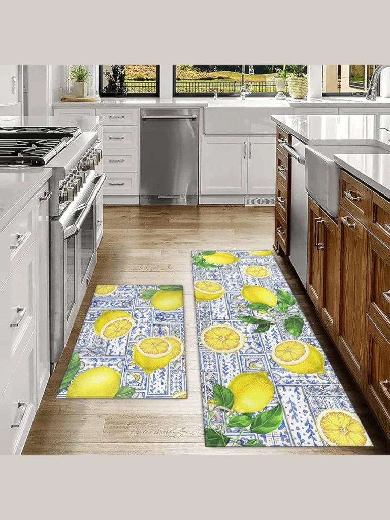 Lemon Printed Ceramic Trivet Mats