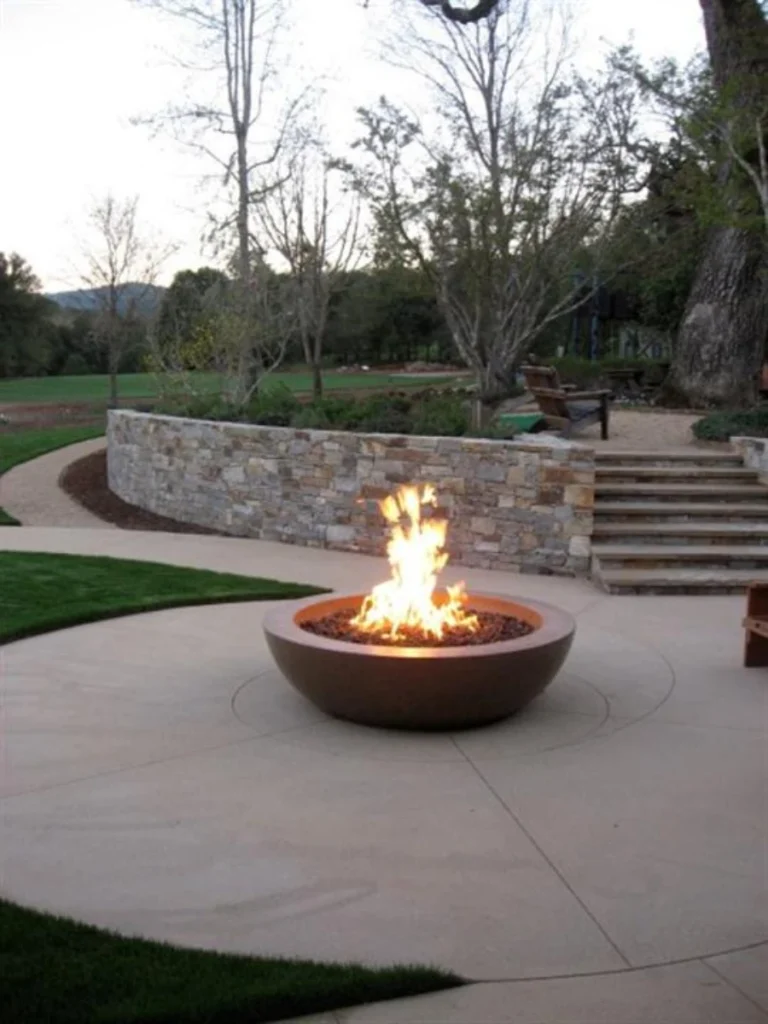 Line Outer Stone Borders with Solar Powered Crackle Glass Globes
