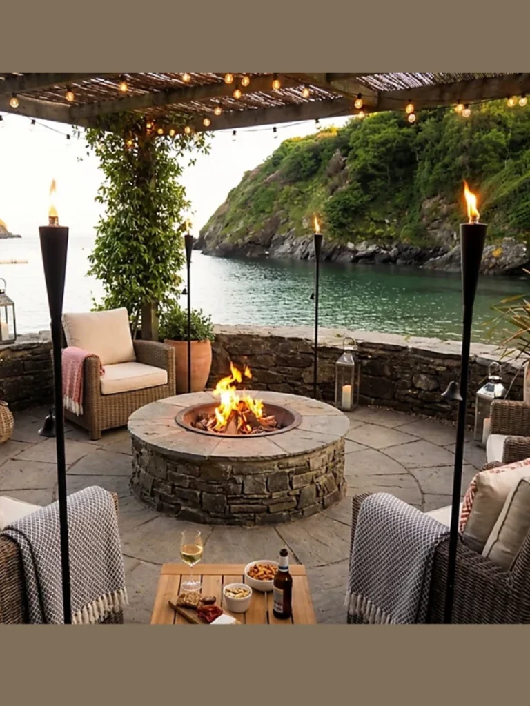 Line Your Foot Paths with Heavy Metal Solar Powered Tiki Torches around