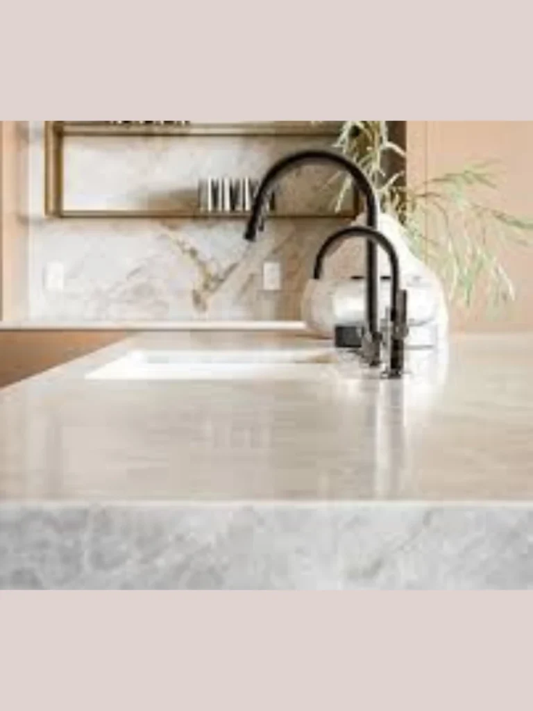Low Gloss Honed White Quartzite Countertop Pairs