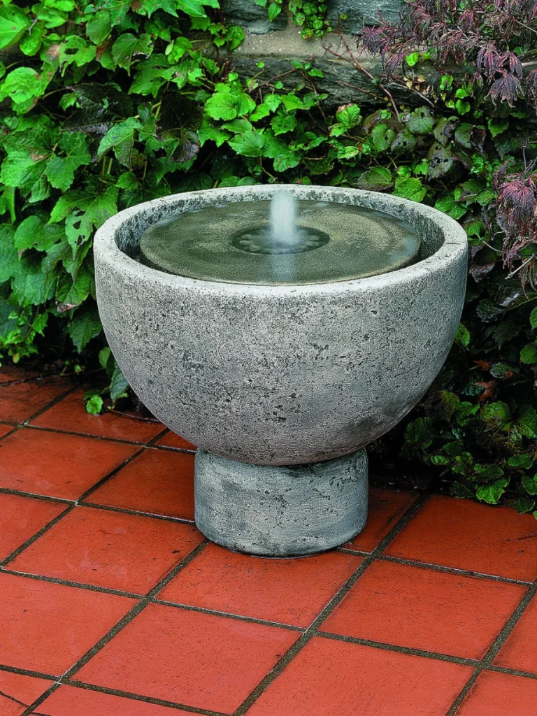 Low Profile Clay Water Basin Fountains