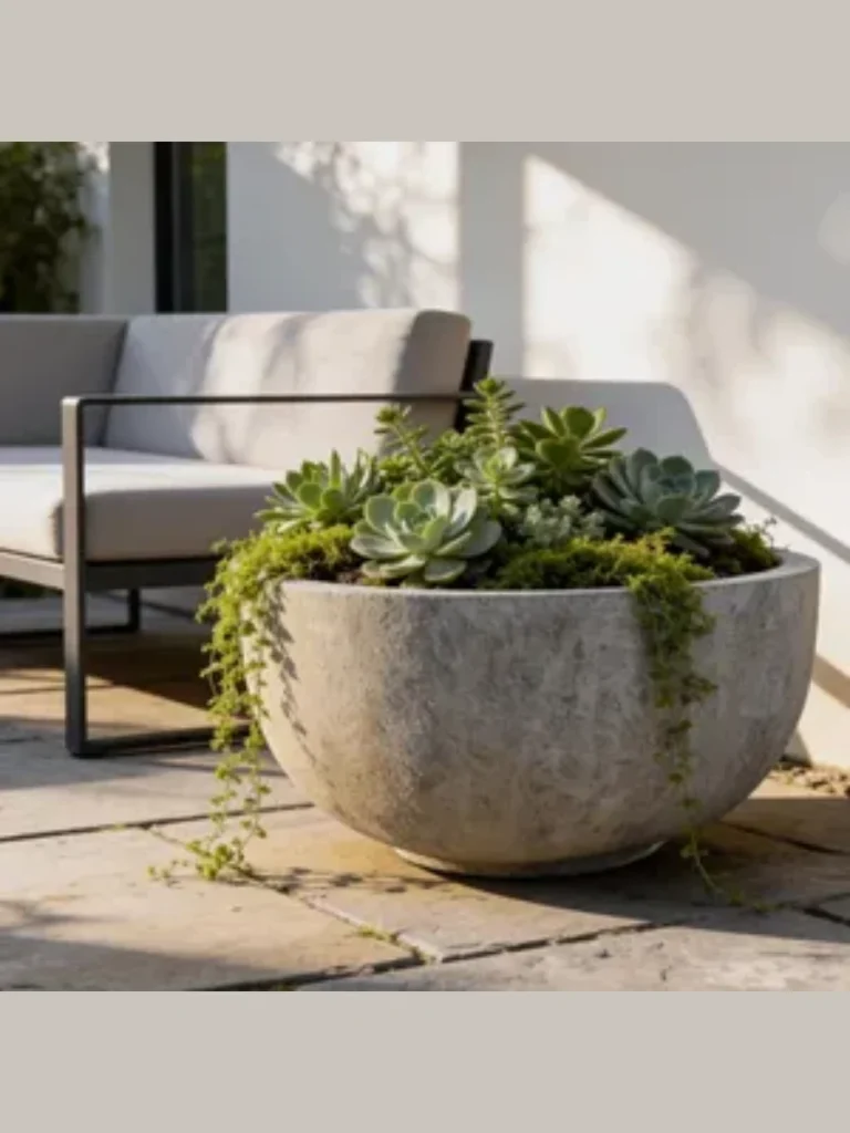 Low Profile Unpolished Grey River Stone Bowls