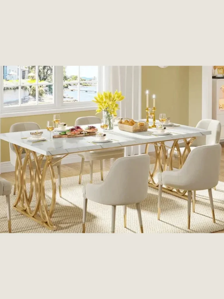 Matte Champagne Gold Table Inlays
