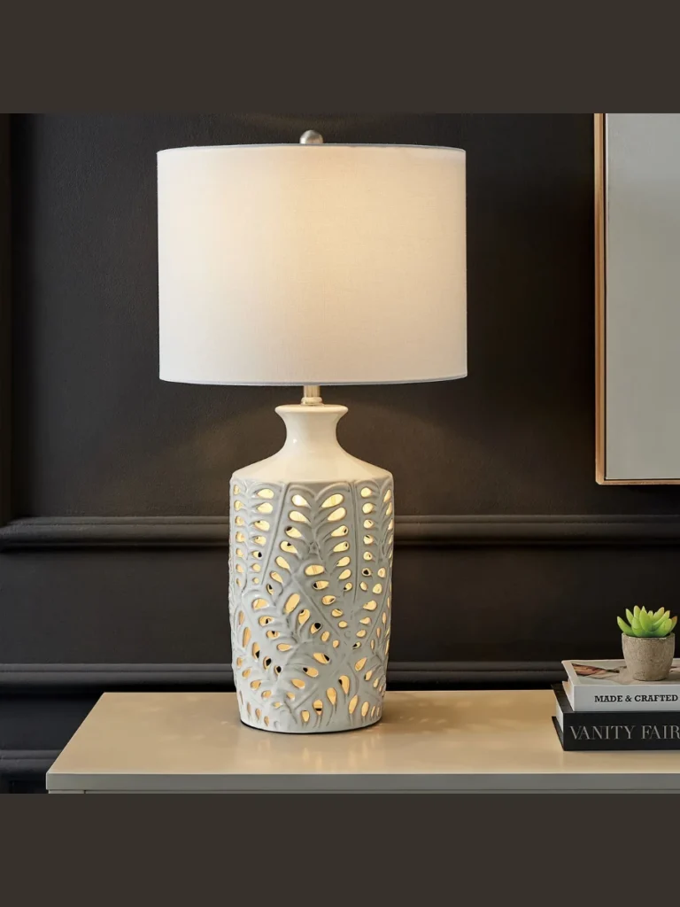 Matte White Plaster Table Lamps