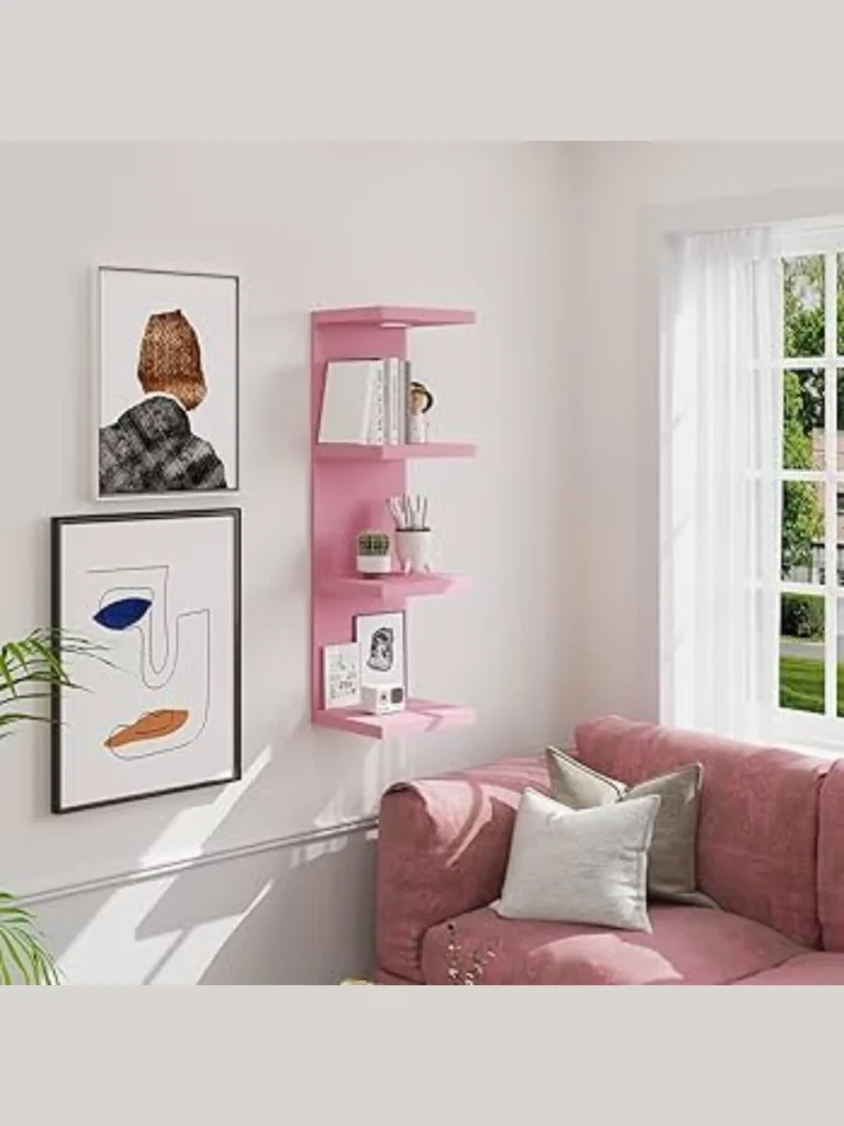 Mineral Chalk Pink Floating Shelves
