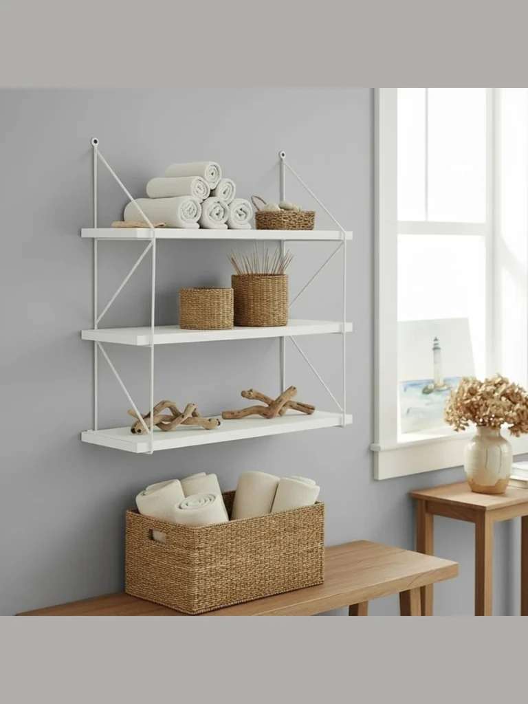 Mineral Chalk White Floating Wall Tiers