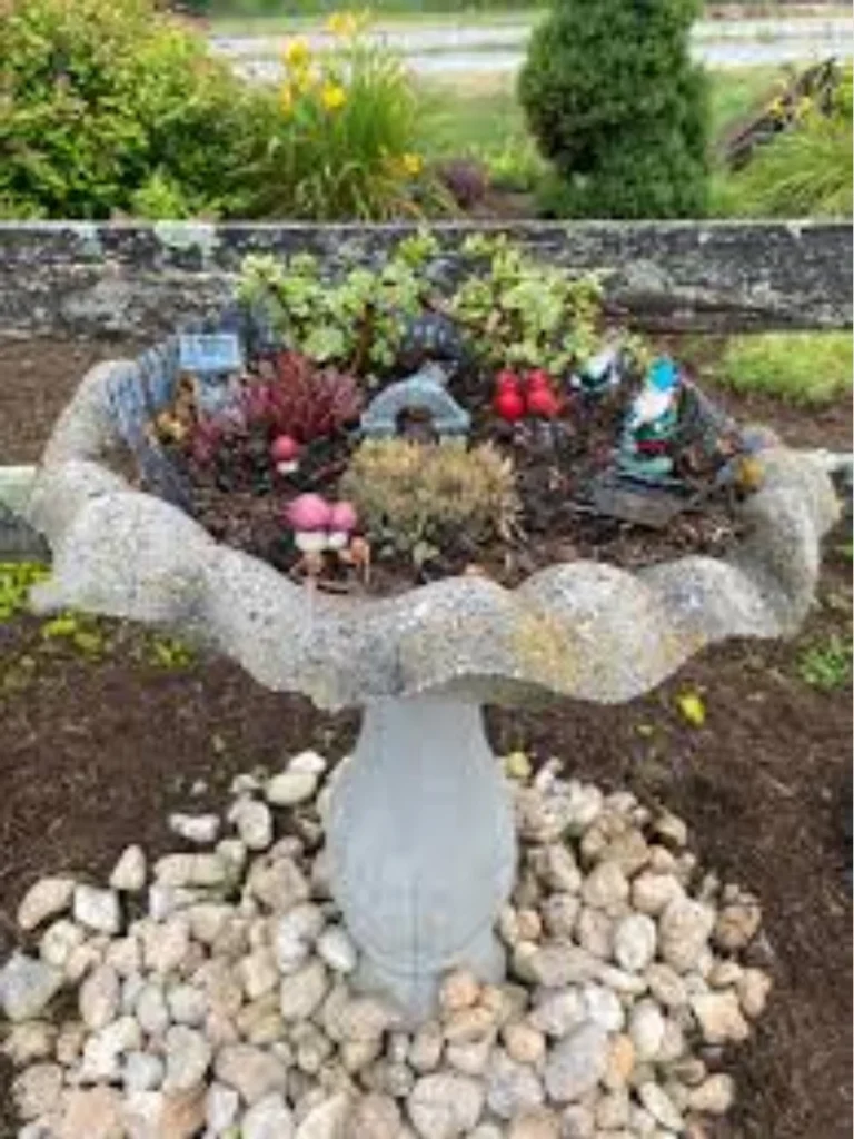 Miniature Ceramic Gnomes with Buckets