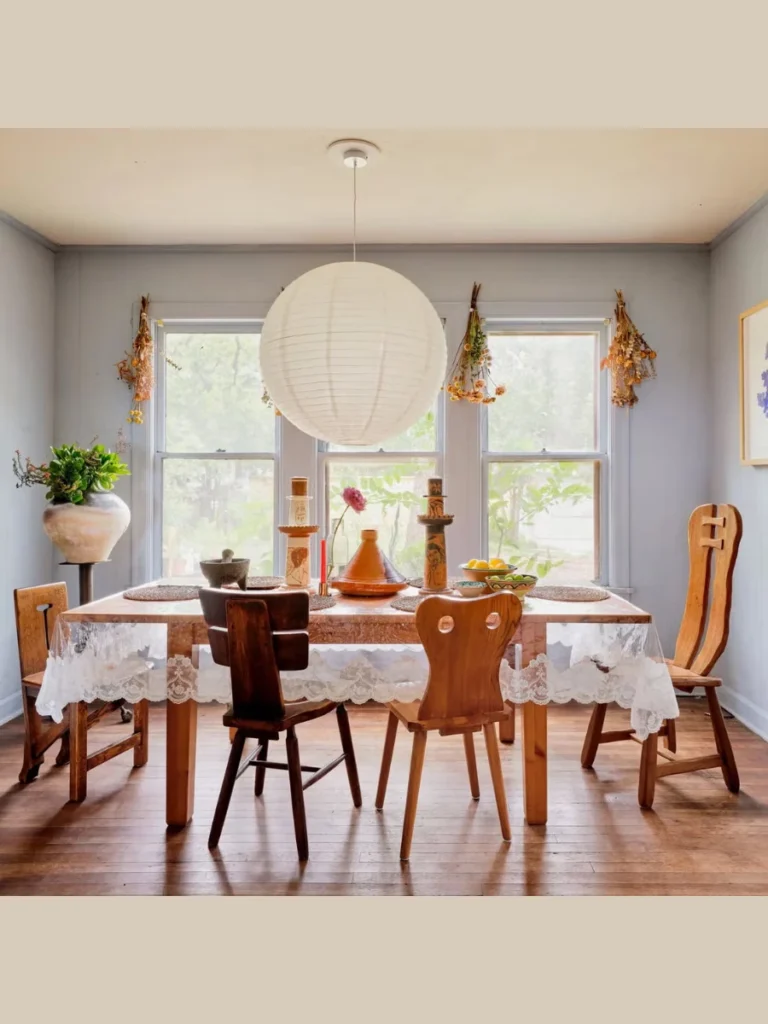 Mismatched Vintage Chair Styling For Charm