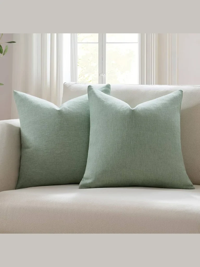 Mix Muted Sage Green Linen with Solid White Duck Canvas and a Tiny Bumblebee Embroidery