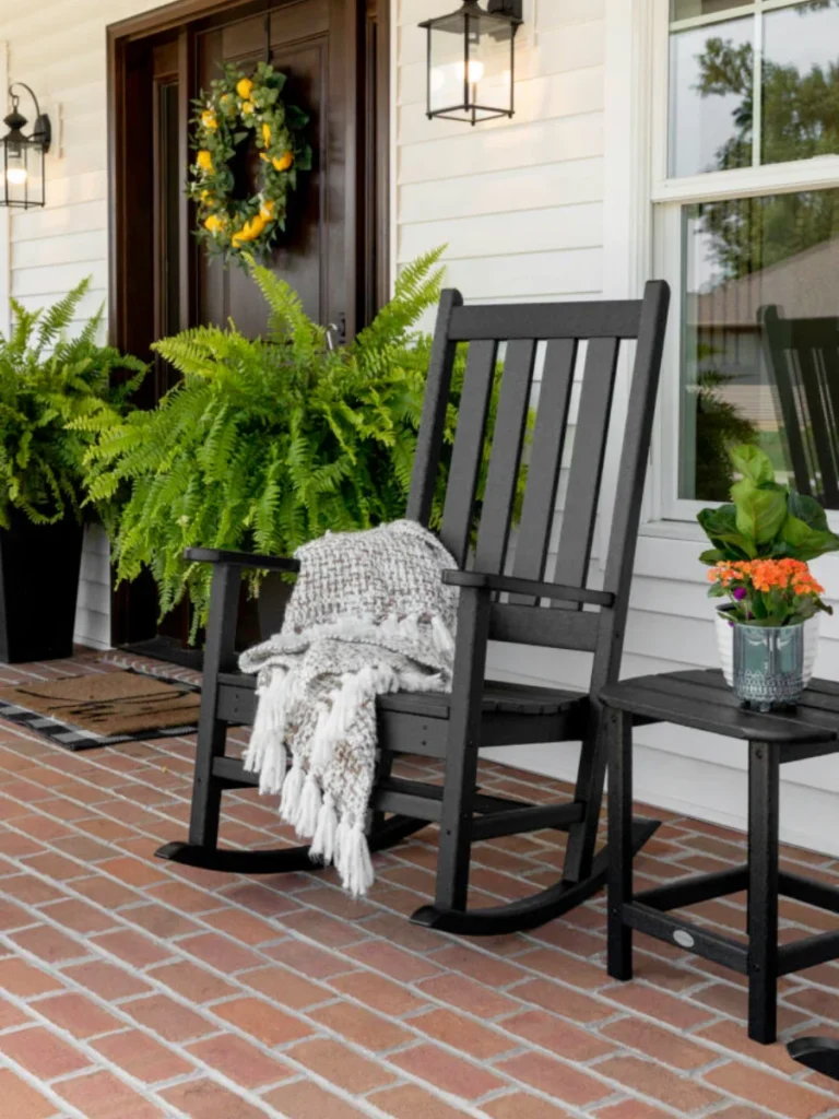 Molded Fiberglass Retro Shell Rocking Chairs