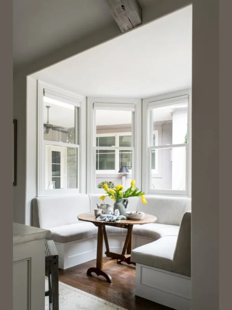 Monochromatic All White Dining Sets For Ultimate Brightness