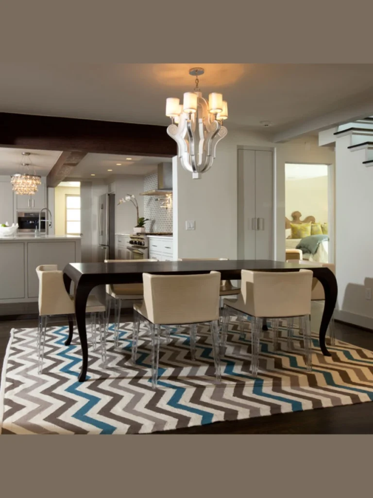 Monochromatic Chevron Area Rugs