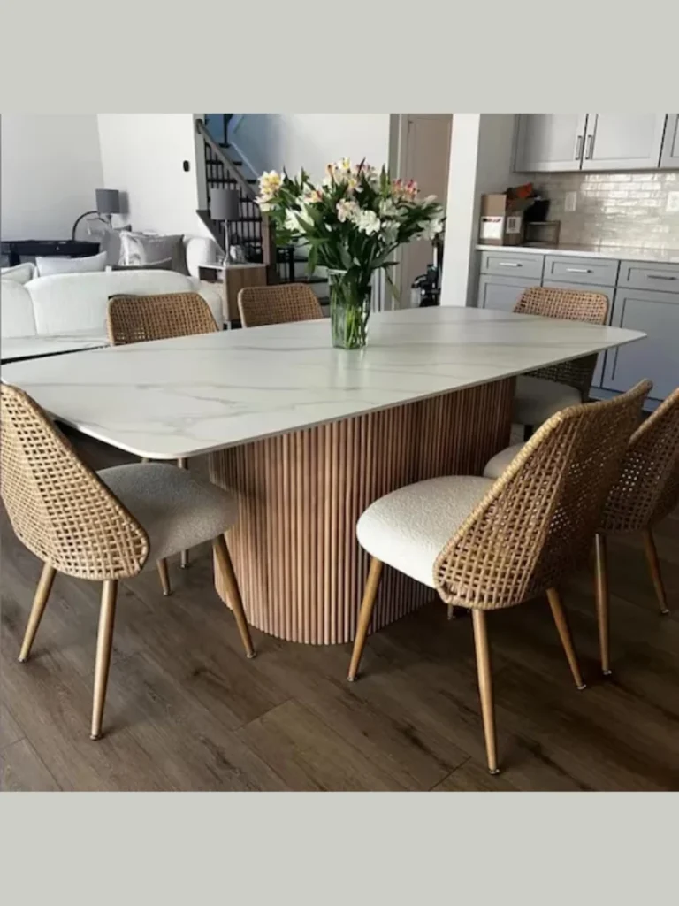 Monolithic White Oak Pedestal Columns