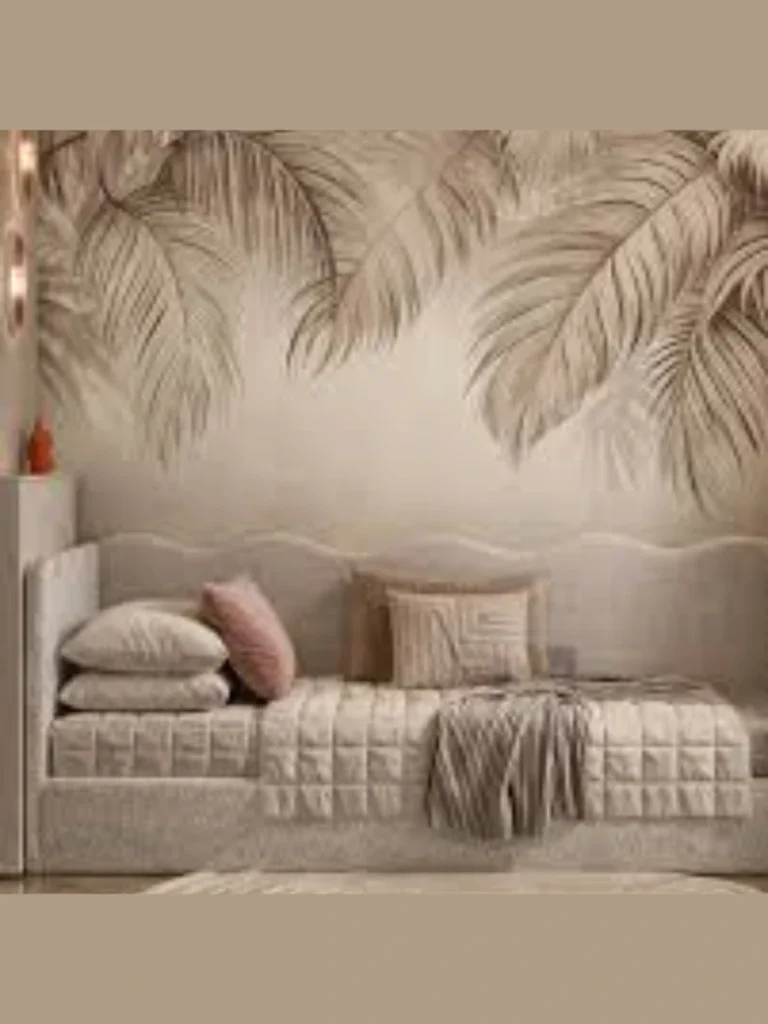 Monstera Leaf Stencil Accent Walls