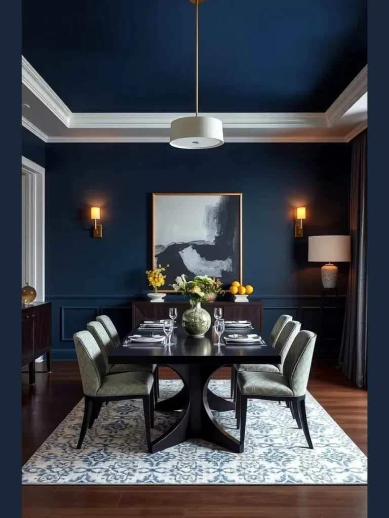 Moody Navy Blue Evening Sanctuaries