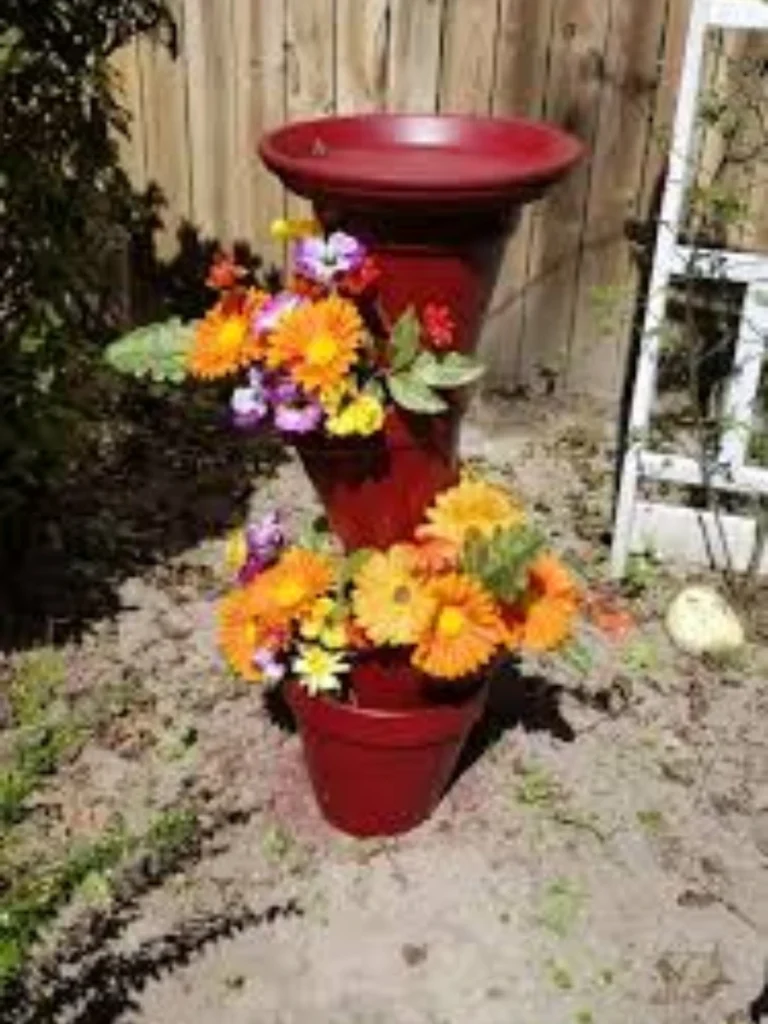 Multi Size Clay Pot Tiered Pyramids