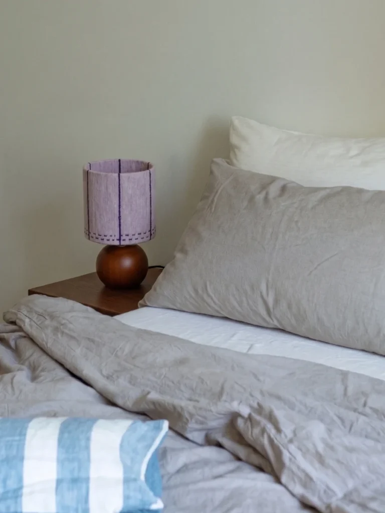 Muted Lavender Mist Table Lamps