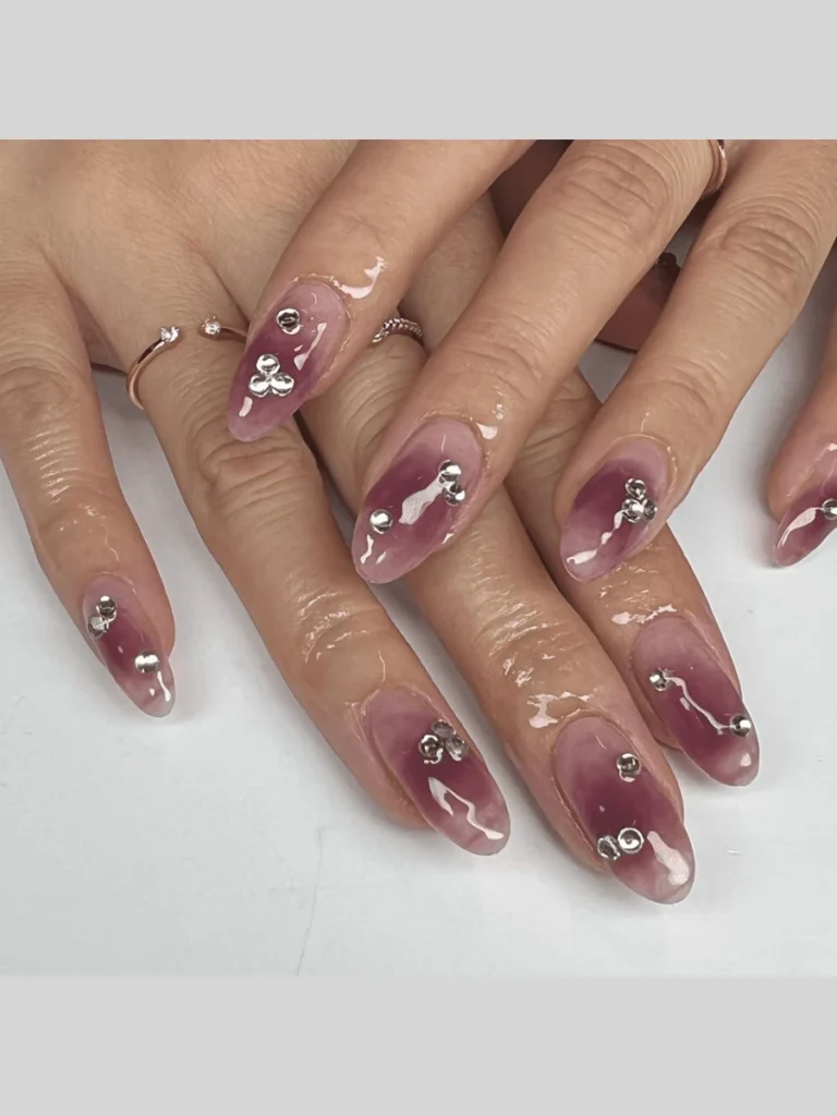 Muted Lavender Smoky French Neutrals