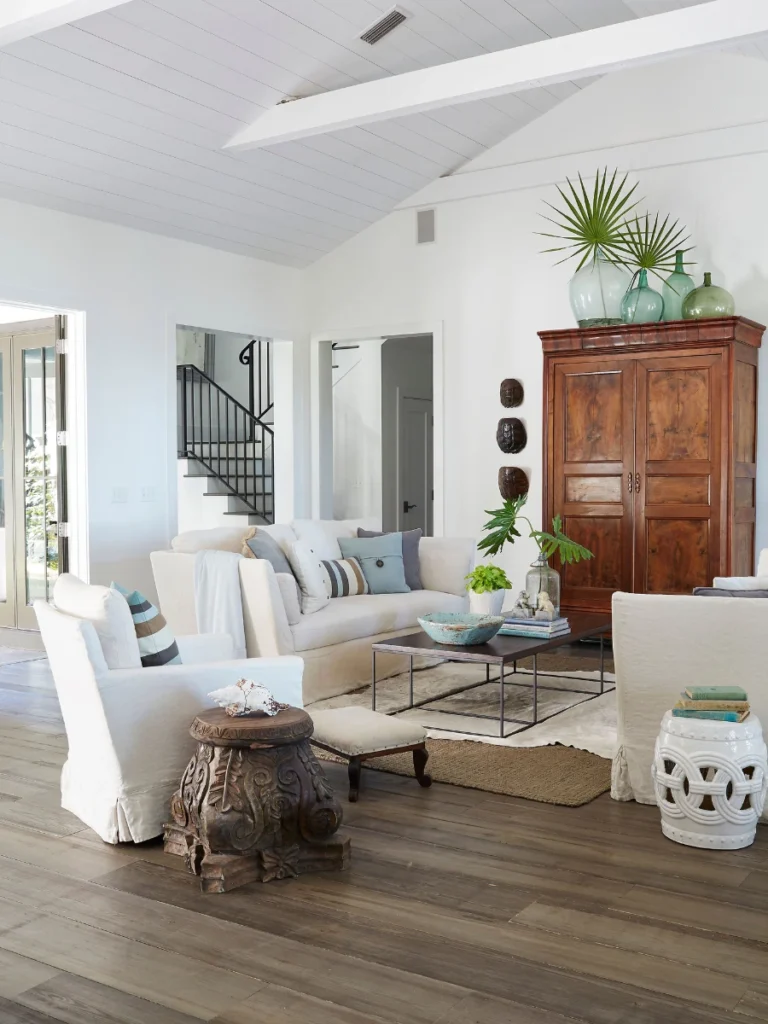 Natural Abaca Fiber Accent Stools