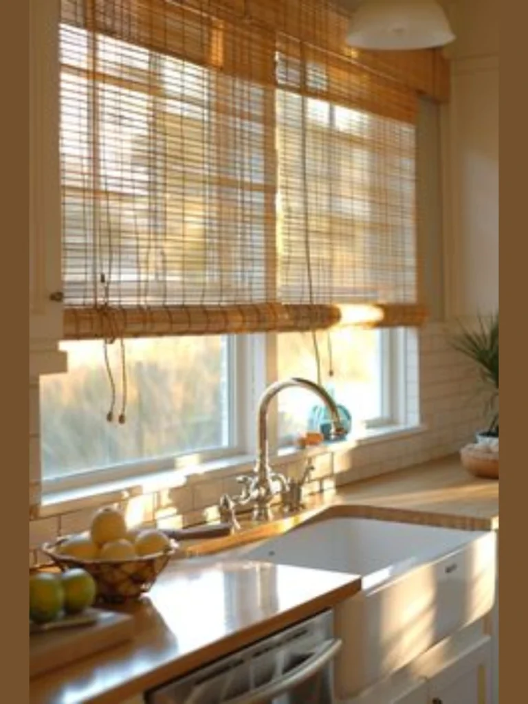 Natural Woven Jute Window Curtains