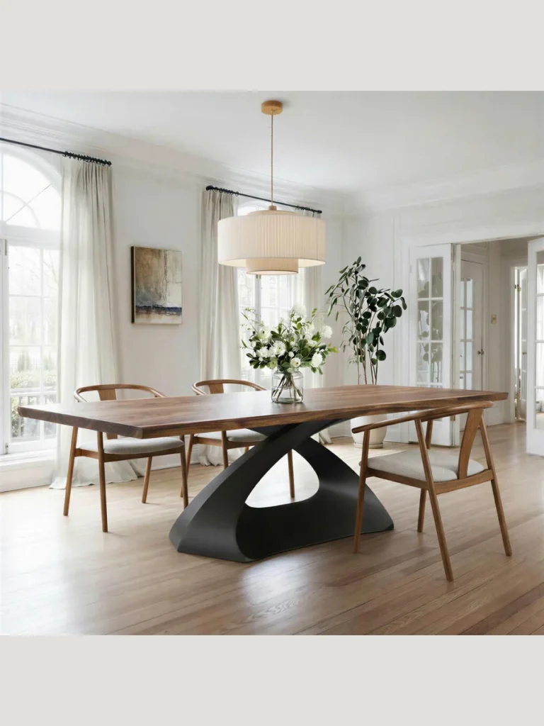 Oval Pedestal Bases For Angled Corner Clearence
