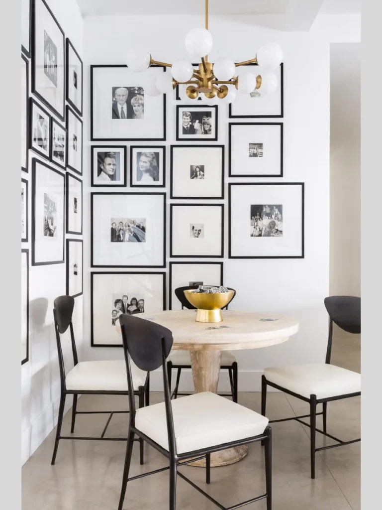 Oversized Matte Black Frame Botanical Gallery Walls