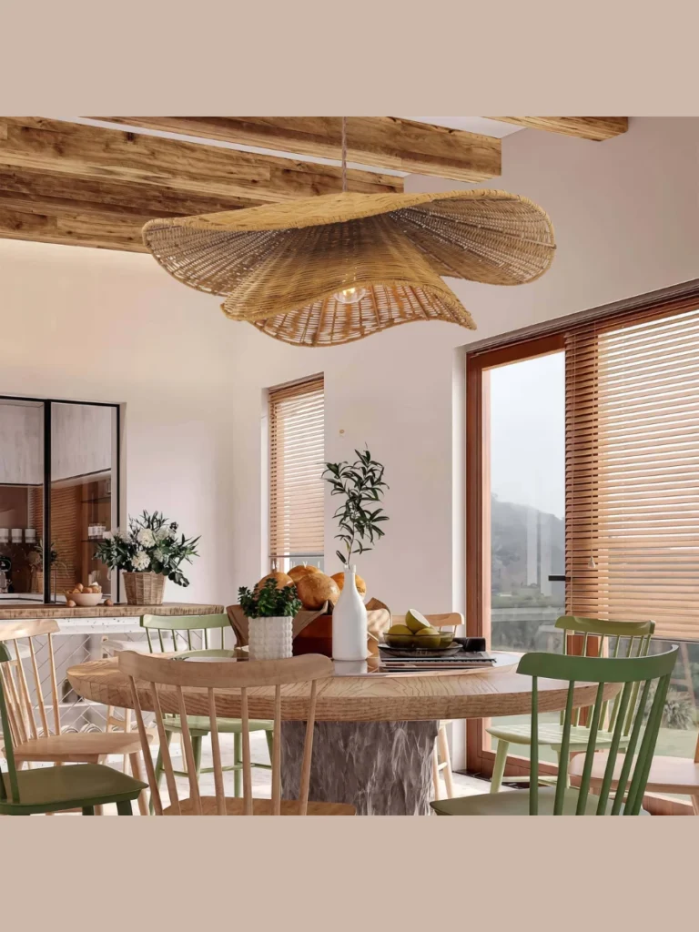 Oversized Woven Rattan Pendant Lights