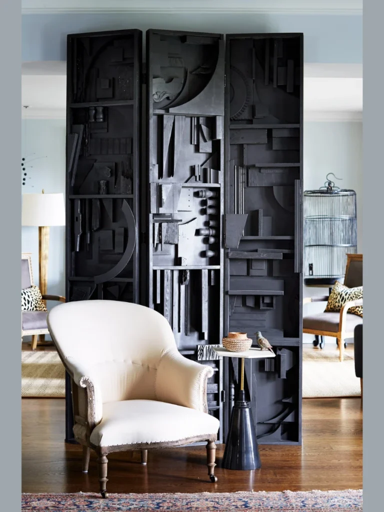 Parallel Layouts with Low Profile Room Divider Shelves